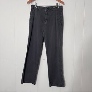 Anthropologie Pilcro Slouchy Chino Wide Leg Pants Dark Gray Women's 26
